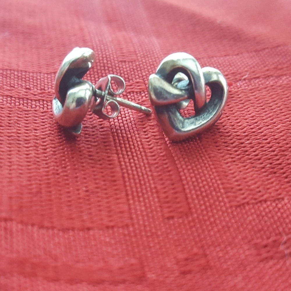 James Avery Heart Knot Ear Posts